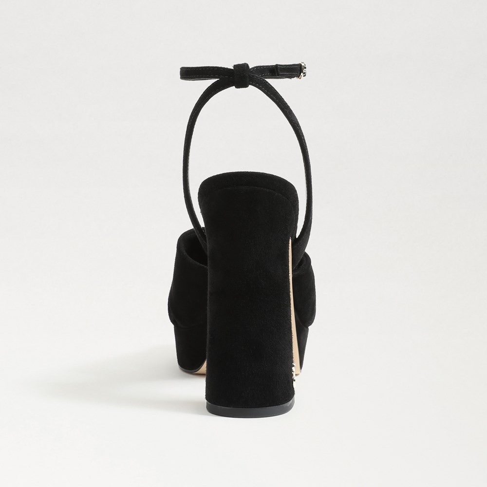 Sam Edelman Kristen Black Suede 8.5 - Picture 2 of 12
